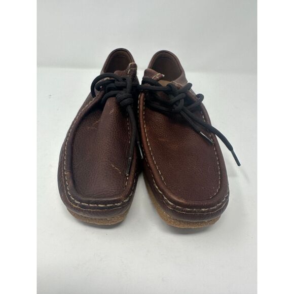 Clarks  size 10.5 Originals Shacre II Run Tan Tumbled Leather 26159431 NEW - Picture 5 of 9